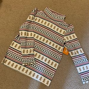 Gingerbread man turtleneck brand new